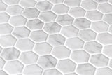 Mozaic Onix, Hex Ecostones Carrara Matte, Mat, Sticla, Aspect Marmura, 29x29cm