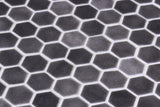 Mozaic Onix, Hex Stoneglass Antracite, Mat, Sticla, Aspect Uni, 29x29cm