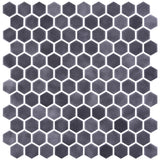 Mozaic Onix, Hex Stoneglass Antracite, Mat, Sticla, Aspect Uni, 29x29cm