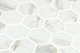 Mozaic Onix, Hex XL Athena Matte, Mat, Sticla, Aspect Marmura, 29x29cm