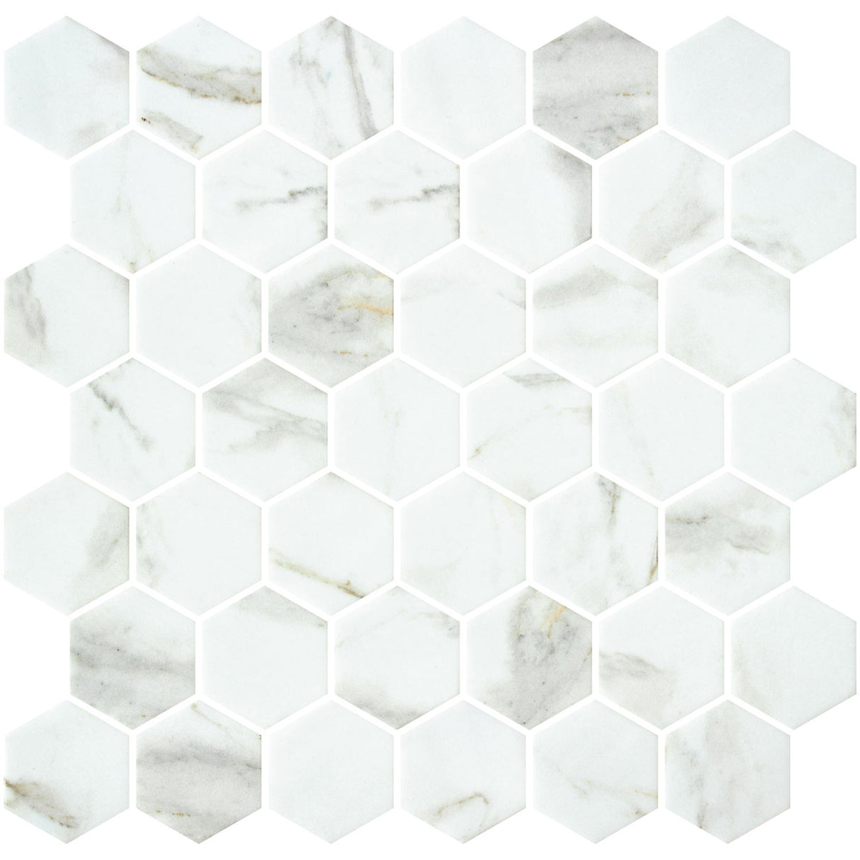 Mozaic Onix, Hex XL Athena Matte, Mat, Sticla, Aspect Marmura, 29x29cm