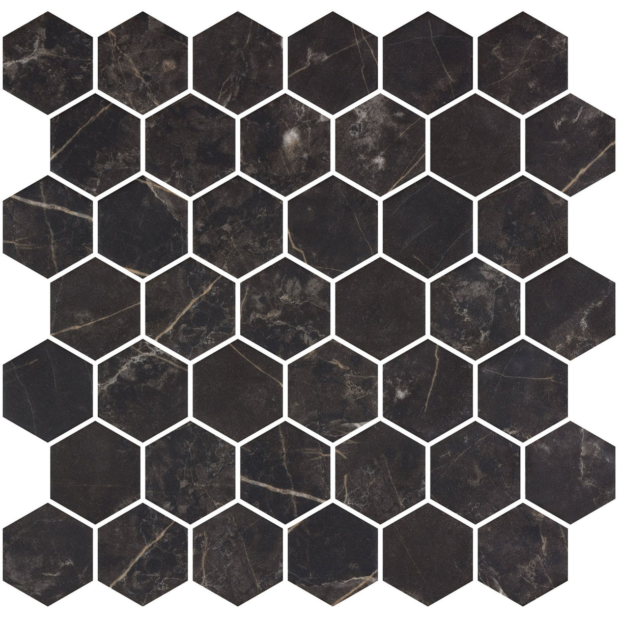 Mozaic Onix, Hex XL Coimbra Matte, Mat, Sticla, Aspect Marmura, 29x29cm