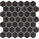 Mozaic Onix, Hex XL Coimbra Matte, Mat, Sticla, Aspect Marmura, 29x29cm