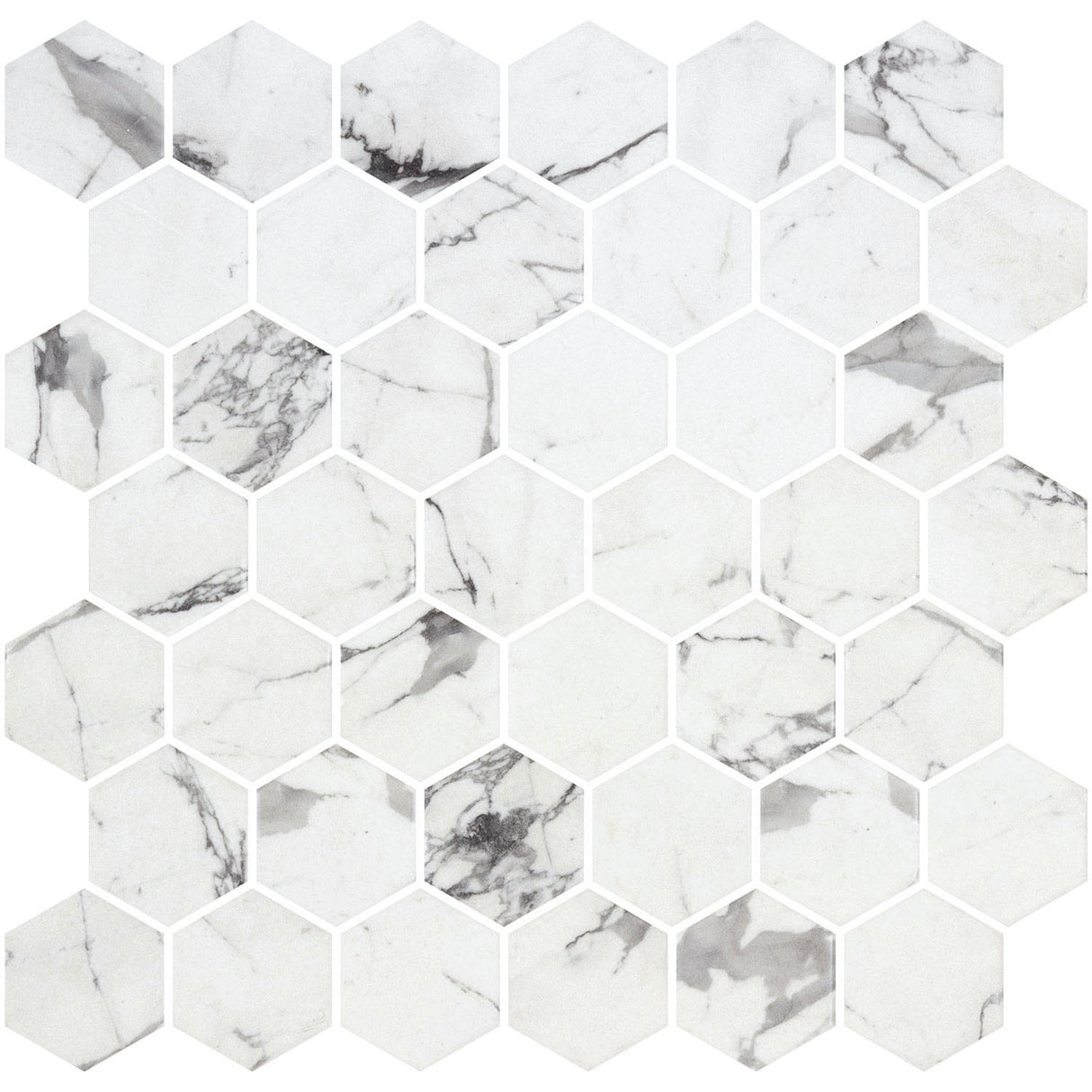 Mozaic Onix, Hex XL Fosco Matte, Mat, Sticla, Aspect Marmura, 29x29cm