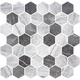 Mozaic Onix, Hex XL Glasgow Matte, Mat, Sticla, Aspect Marmura, 29x29cm