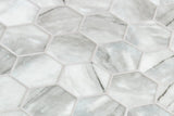 Mozaic Onix, Hex XL Inverno Grey Matte, Mat, Sticla, Aspect Marmura, 29x29cm
