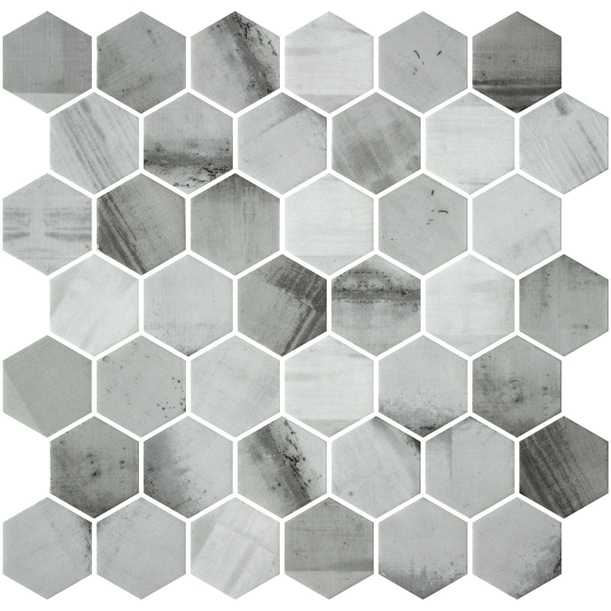 Mozaic Onix, Hex XL Canvas Ryn, Mat, Sticla, Aspect Marmura, 29x29cm