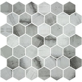 Mozaic Onix, Hex XL Canvas Ryn, Mat, Sticla, Aspect Marmura, 29x29cm