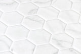 Mozaic Onix, Hex XL Venato White Matte, Mat, Sticla, Aspect Marmura, 29x29cm