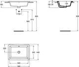 Lavoar Ideal Standard Strada 60X43 Incastrat