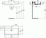 Lavoar Ideal Standard Strada 70X42 Cu Gaura Pentru Baterie Si Preaplin