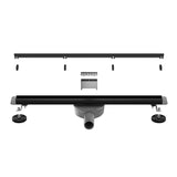 Rigola de dus Welis W Drain Onyx Slim Negru mat 60cm, adancime 7-9cm