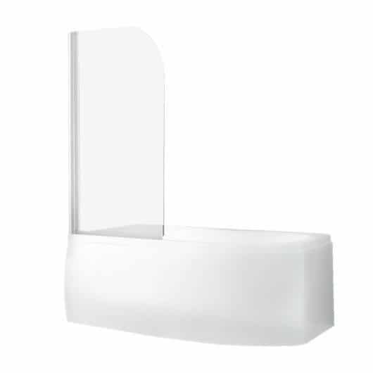 Paravan Cada Besco Mobil Screen Pro 810/1400 Mm, Profil Alb, Sticla Transparenta 4 Mm