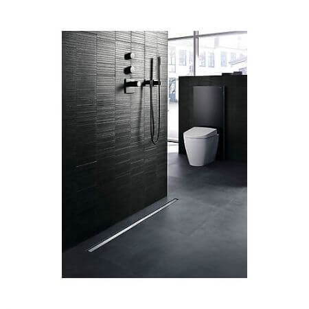 Rigola Dus Geberit Cleanline20 (30-90 Cm) Inox Periat/Negru
