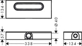 Ubox Universal, Hansgrohe Set Instalare Plata Rigola Dus, H.Min. 57 Mm, Dn 40