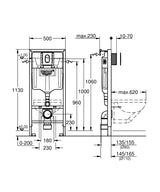 Rezervor Groherapid Sl 3 In 1 Cu Clapeta Arena Cosmopolitan S Crom Si Set Fixare