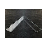 Canal De Scurgere Alca Apz13 Double, Fit And Go, Cu Gratar Simplu/Placi Ceramice, 550Mm, Otel Inoxidabil Mat