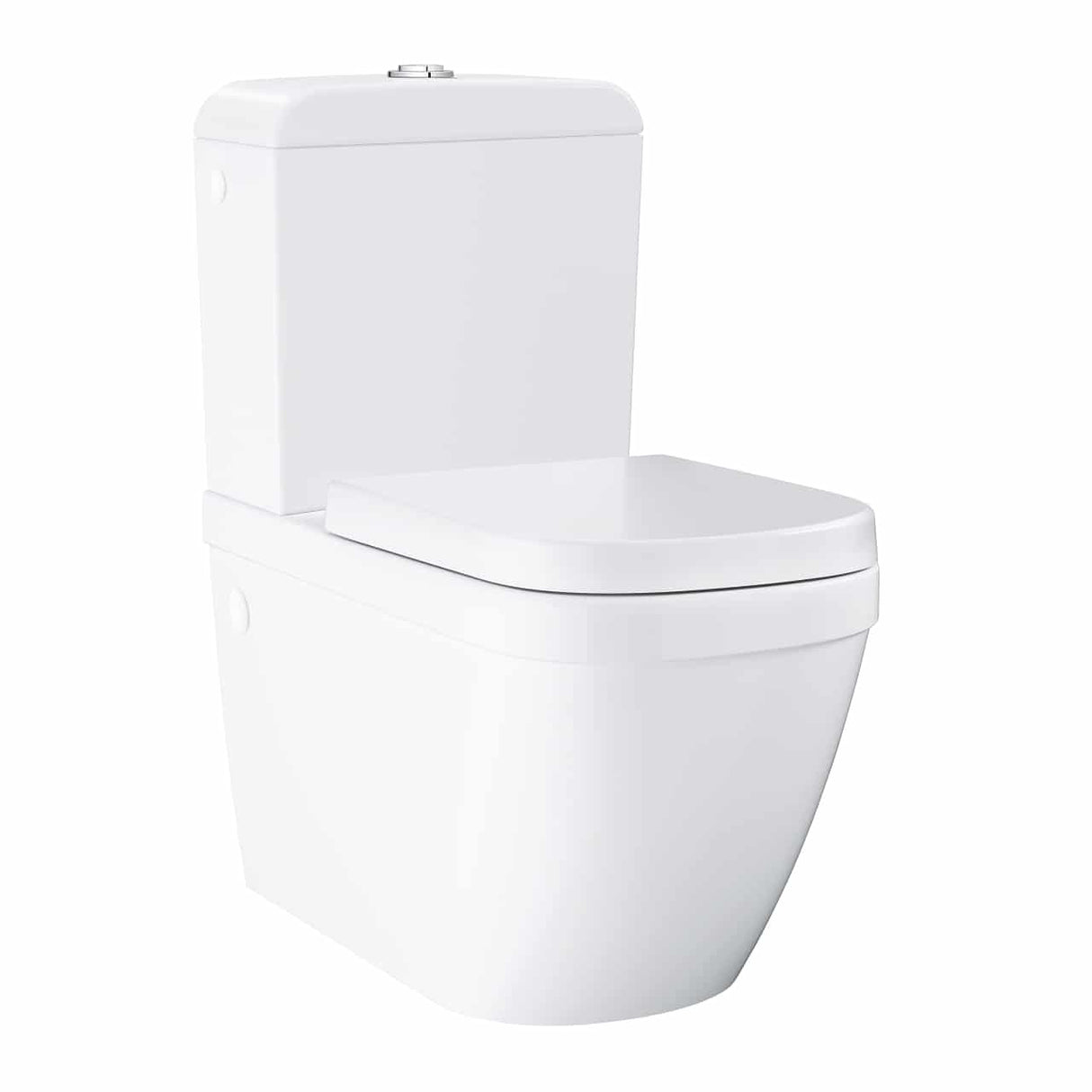 Set Vas Wc Grohe Euro Ceramic Btw Triple Vortex, Pure Guard Cu Rezervor Alimentare Pe Jos Ci Capac Wc Soft-Close