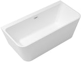 Cada Besco Acryl Freestanding Btw Varya 170X80 Alba Cu Ornamente Sifon Si Preaplin Crom