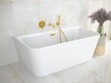 Cada Besco Acryl Freestanding Btw Varya 170X80 Alba Cu Ornamente Sifon Si Preaplin Crom