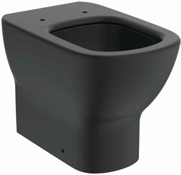 Vas Wc Ideal Standard Tesi Btw Aquablade Pentru Rezervor Incastrat, 55.5X36.5 Cm, Silk Black Negru