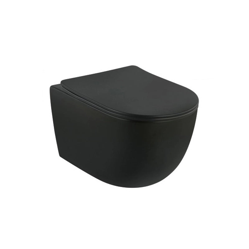 Vas Wc Ideal Standard Tesi Suspendat Rimless+, 53X36 Cm, Fixare Complet Ascunsa Easyfix+, Silk Black (Doar Cu Capacul Wc T5522V3)
