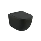 Vas Wc Ideal Standard Tesi Suspendat Rimless+, 53X36 Cm, Fixare Complet Ascunsa Easyfix+, Silk Black (Doar Cu Capacul Wc T5522V3)
